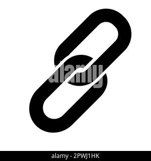 Two chain links icon Link vector icon isolated Stock Vector