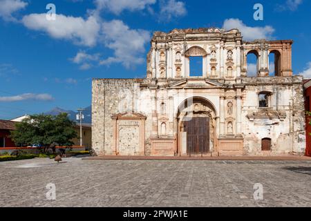 The Church and Convent of the Company or society of Jesus Iglesia y Convento de la Compania de Jesus Antigua Guatemala Stock Photo