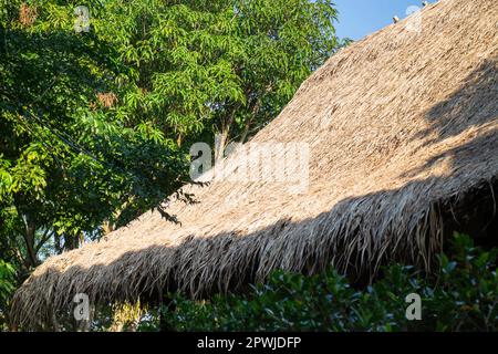 Thai traditional house wooden wall, stock photo Stock Photo