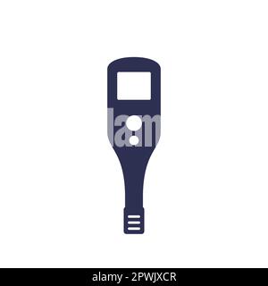 ph meter or tester icon on white Stock Vector