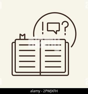 Basic thought line icon Stock Vector