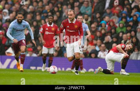 Manchester, UK. 30th Apr, 2023. Christian Eriksen of Manchester United during the Premier League match at Old Trafford, Manchester. Picture credit should read: Andrew Yates/Sportimage Credit: Sportimage Ltd/Alamy Live News Stock Photo