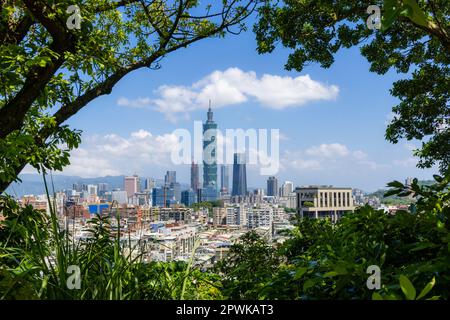 Taipei, Taiwan 28 September 2022: Taipei city skyline Stock Photo