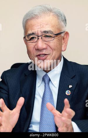 Seven & i Holdings Co., Ltd. President Ryuichi Isaka speaks during an ...