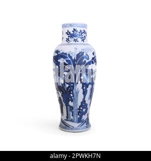 Chinese Porcelain Vase On White Background. 3d render Stock Photo - Alamy