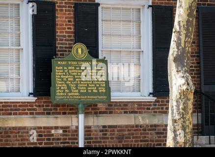 Mary Todd Lincholn's Historic House in Kentucky Stock Photo