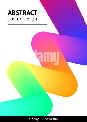 Modern Colorful Poster Stock Vector