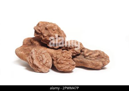 Desert Rose Stones From Oklahoma Isolated on White Stock Photo