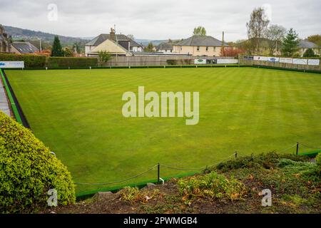 Village of Scone outside Perth Scotland home to the Stone of Scone, Stone of Destiny, Coronation Stone at Scone Palace. Stock Photo