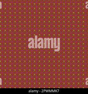 A doodle geometric tiling seamless vector pattern Stock Vector