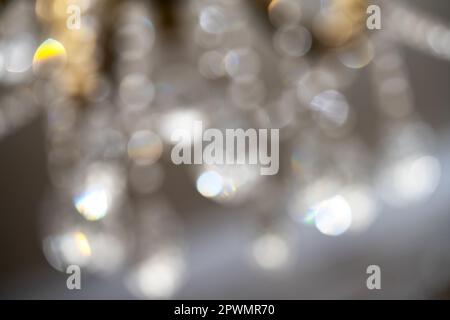 blur bokeh of silver gold and  illuminate for background and inspiration Stock Photo