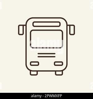 Bus line icon Stock Vector