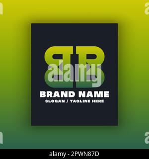 Letter BB logo design template. Editable, resizable, vector illustration. Stock Vector