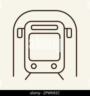 Subway line icon Stock Vector