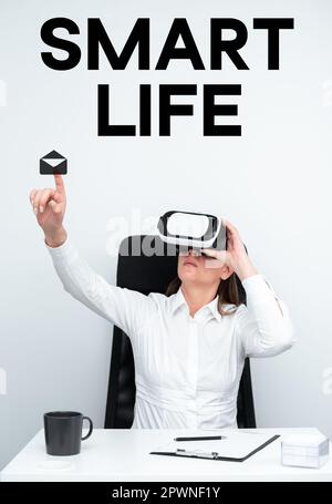 Inspiration showing sign Smart Life, Word for approach conceptualized from a frame of prevention and lifestyles Stock Photo