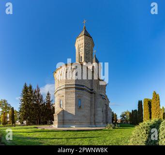 A picture of the Monastery of the Holy Three Hierarchs or Trei Ierarhi Monastery of Iasi. Stock Photo