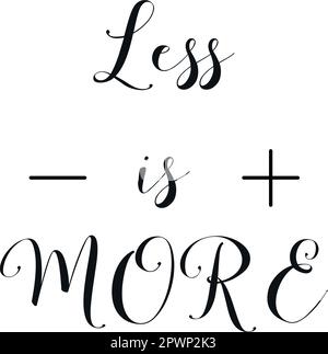 ''Less is more'' vector illustrations. Memphis and Bauhaus style, minimalist design for web, sale banners, posters, t-shirts, mugs. Stock Vector