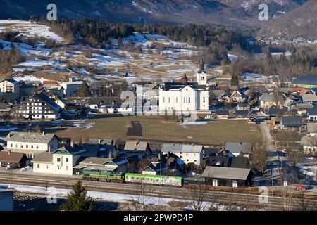 Bohinjska Bistrica in Julian Alps, Slovenia Stock Photo