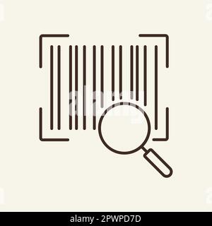 Barcode line icon Stock Vector
