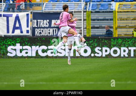 Como, Italy. 01st May, 2023. during the Italian Serie BKT soccer match Como 1907 vs Palermo FC at the Comunale G. Sinigaglia stadium in Como, Italy, 1st of May 2023 Credit: Independent Photo Agency/Alamy Live News Stock Photo