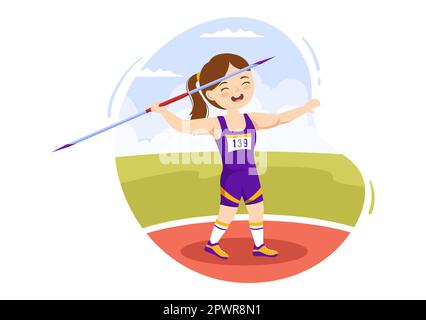 3D model Low Poly Kid Javelin Throw VR / AR / low-poly | CGTrader