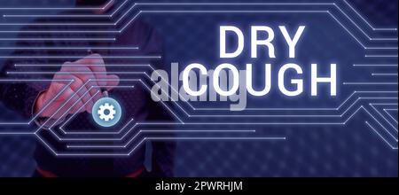 Conceptual display Dry Cough, Concept meaning cough that are not