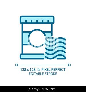 Chips pixel perfect blue RGB color icon Stock Vector