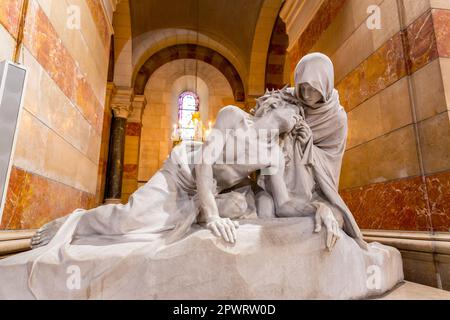 Marseille Cathedral (Cathedrale Sainte-Marie-Majeure de Marseille) is a Roman Catholic cathedral, and a national monument of France, located in Marsei Stock Photo
