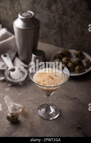 Creamy chocolate coffee alcoholic cocktail Stock Photo