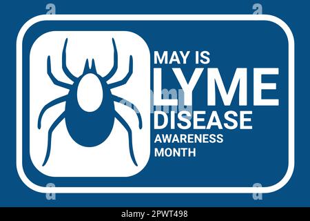 May is Lyme Disease Awareness Month. Holiday concept. Template for background, banner, card, poster with text inscription. Vector illustration Stock Vector