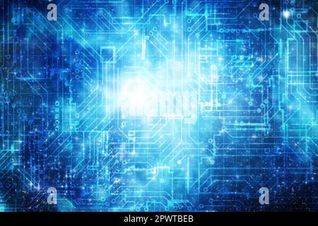 abstract technology background Stock Photo