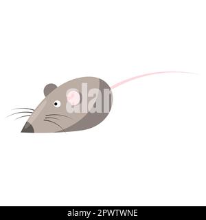 Mouse is a toy for animals, a toy for a cat. vector illustration on a white background Stock Vector