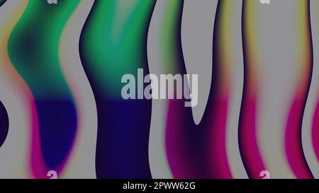 Curve shape. Vintage color gradient animation background. 3D render Stock Photo