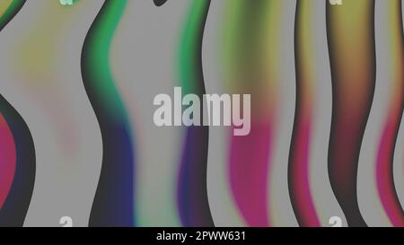 Curve shape. Vintage color gradient animation background. 3D render Stock Photo