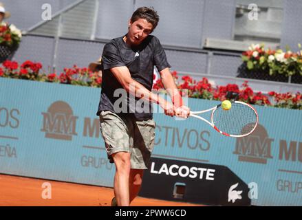 Madrid, Spain. 01st May, 2023. Alexander Shevchenko during the Mutua Madrid Open 2023, ATP Masters 1000 tennis tournament on May 1, 2023 at Caja Magica in Madrid, Spain. Photo by Laurent Lairys/ABACAPRESS.COM Credit: Abaca Press/Alamy Live News Stock Photo