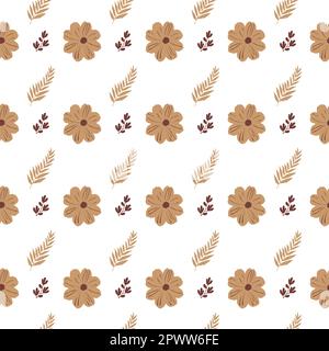 Abstract leaves pattern. abstract pattern. seamless pattern. Abstract flower pattern Stock Vector