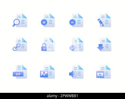 Documents icon. Stack of paper sheets. Confirmed or approved document. Business icon. 3d vector illustration. Vector illustration Stock Vector