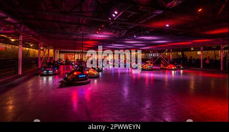 Gothenburg, Sweden - november 28 2015: Radiobilarna bumper cars at Liseberg. Stock Photo