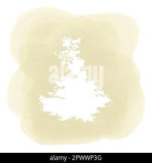 Scetch of Easter wreath of flowers decorated with painted eggs, ribbon and house with a window. Vector illustration in the style of line-art handdrawn Stock Vector