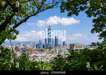 Taipei, Taiwan 28 September 2022: Taipei city skyline Stock Photo