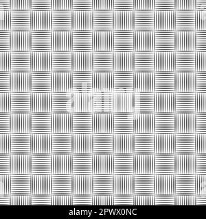 Seamless woodcut weave pattern background Stock Vector