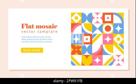 Banner with mosaic Stock Vector