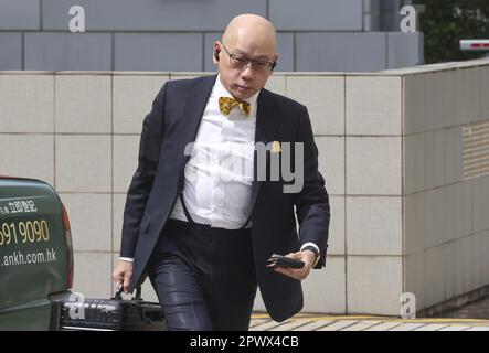 Jimmy Lai' Chee-yings lawyer Robert Pang Yiu-hung arriving at High ...