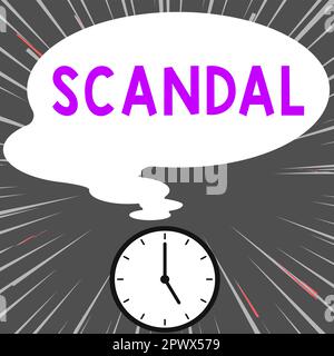 Inspiration showing sign Scandal, Business overview an action or event