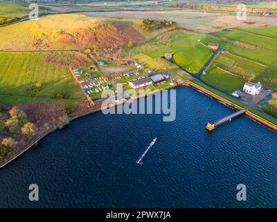 Reva Reservoir Wharfedale Scouts Water Activity Centre, West Yorkshire Stock Photo