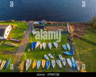 Reva Reservoir Wharfedale Scouts Water Activity Centre, West Yorkshire Stock Photo