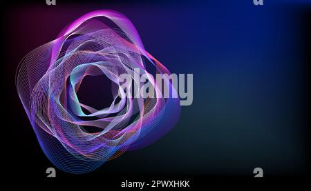 Futuristic design element isolated, database concept, big data Stock Vector