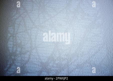 linear and tree shadows on textured wall Stock Photo