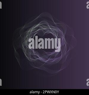 Futuristic design element isolated, database concept, big data Stock Vector