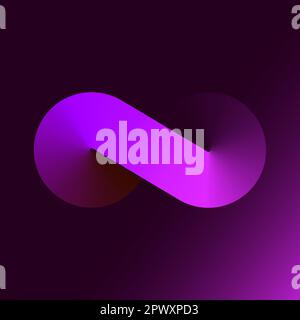 Infinity sign vector template. Eternity logo Stock Vector